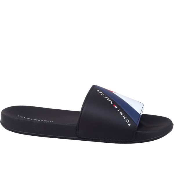 Rantakengät Tommy Hilfiger Flag Pool Slide Mustat 36