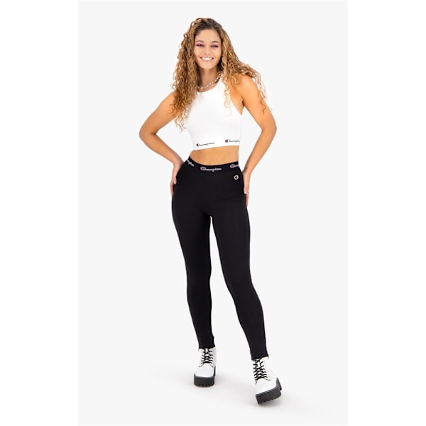 Bukser Champion Wmns Script Logo Waist Zip Detail Sort 168 - 172 cm/M