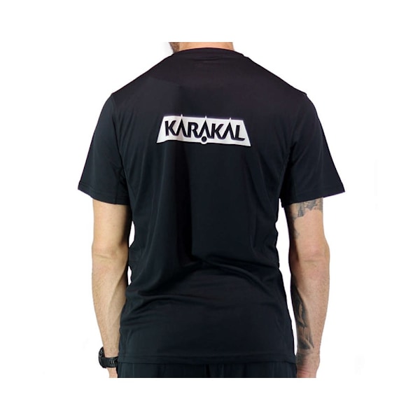 T-paidat Karakal Pro Tour Tee Mustat 173 - 177 cm/S