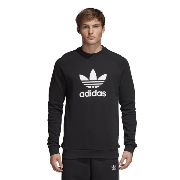 Puserot je Fleecet Adidas Originals Trefoil Mustat 182 - 187 cm/XL