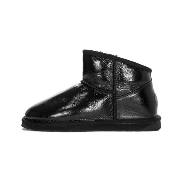 Saapikkaat Emu Australia Botki Damskie Aarons Glossy Black Mustat 40