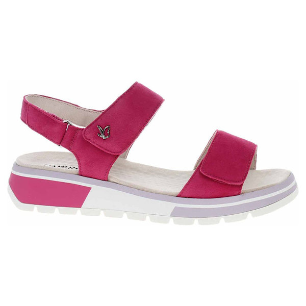 Sandaler Caprice Fuchsia Suede Rosa 41