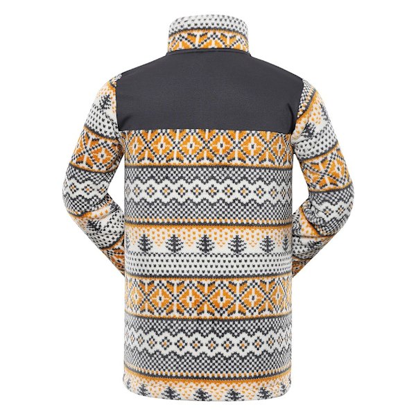 Puserot je Fleecet Alpine Pro Eflin Tummansininen,Keltaiset 194 - 198 cm/XXL