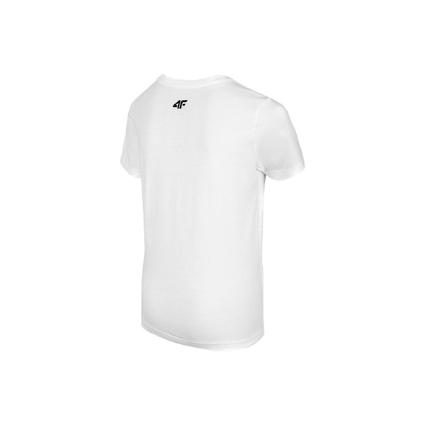 T-shirts 4F HJL22 JTSM009 Hvid 122 - 127 cm