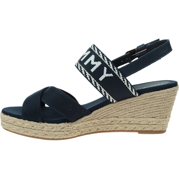 Sandaler Tommy Hilfiger Seasonal Webbing Mid Wedge Sort 39