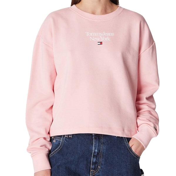 Puserot je Fleecet Tommy Hilfiger Tommy Jeans Sweatshirt Vaaleanpunaiset 168 - 172 cm/M