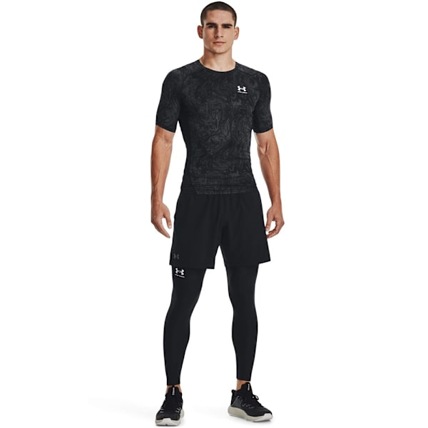 T-shirts Under Armour HG Armour Comp Print SS Sort 178 - 182 cm/M