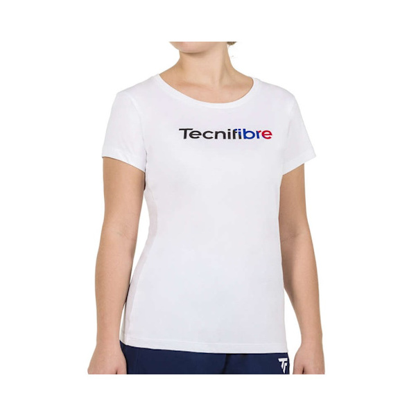 T-shirts Tecnifibre 22WCUTE22 Hvid 173 - 177 cm/L