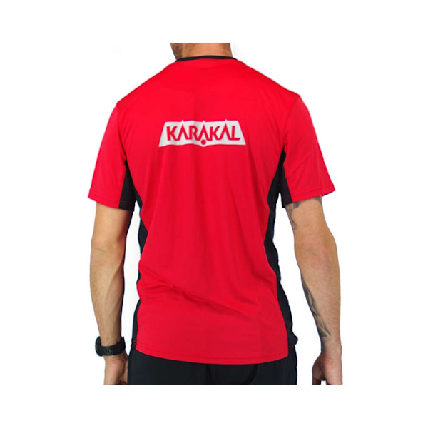 T-paidat Karakal Pro Tour Tee Punainen 188 - 192 cm/XL