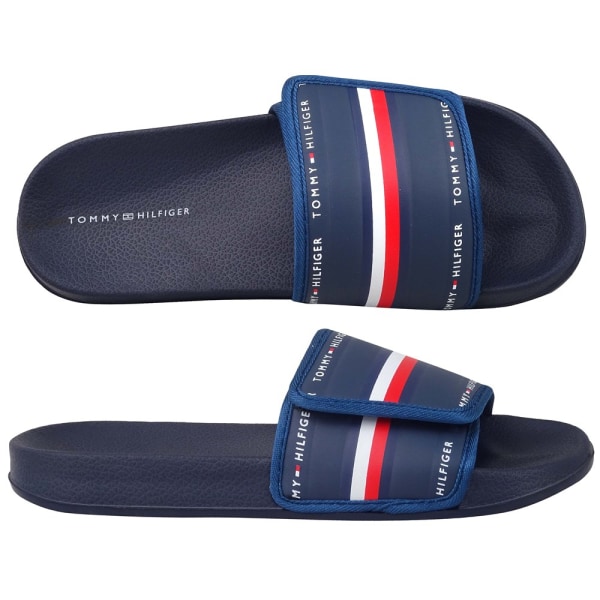 Tøffel Tommy Hilfiger Maxi Velcro Pool Slide Flåde 39