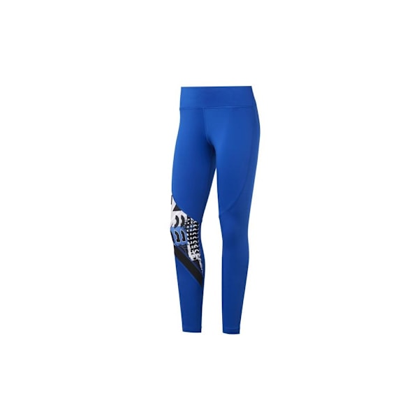 Byxor Reebok Wor Myt Aop Tight Blå 164 - 169 cm/S