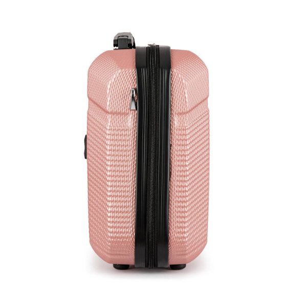 Resväskor Solier Kuferek Podróżny Mały Abs Stl945 Różowy Rosa