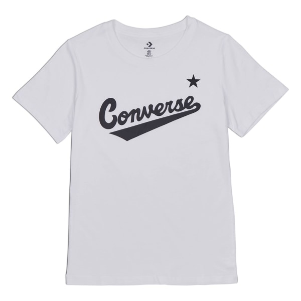 Shirts Converse Scripted Wordmark Tee Vit 173 - 177 cm/L