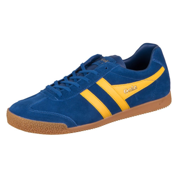 Sneakers low Gola Harrier Marine Blue Sun Suede Flåde,Gul 41