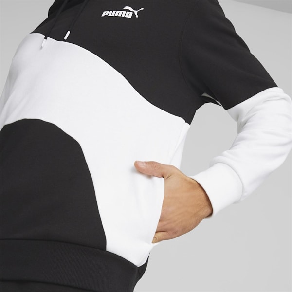 Puserot je Fleecet Puma Power Cat Hoodie Mustat 176 - 181 cm/M