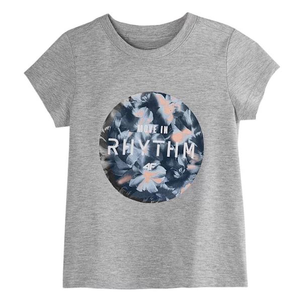 T-shirts 4F JTSD006 Grå 146 - 151 cm