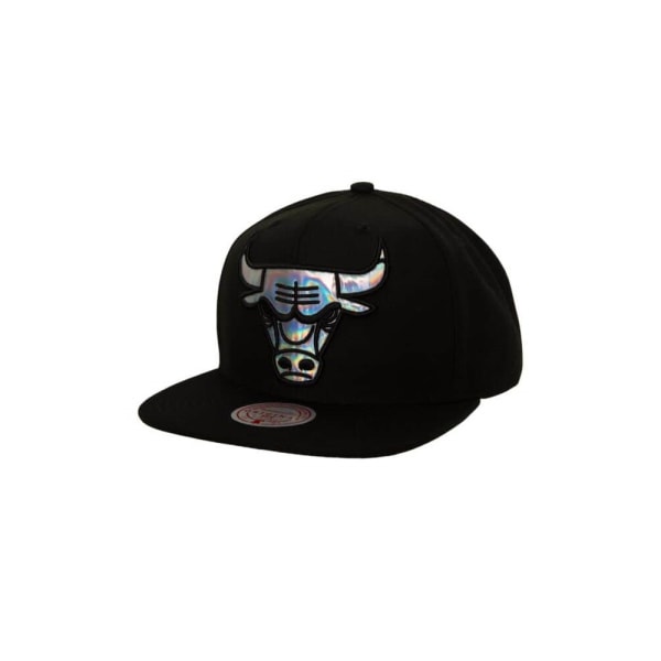 Hatut Mitchell & Ness Nba Iridescent XL Logo Chicago Bulls Mustat Produkt av avvikande storlek