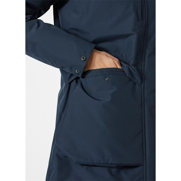 takki Helly Hansen Zimowa W Coastal Parka Tummansininen 166 - 170 cm/M