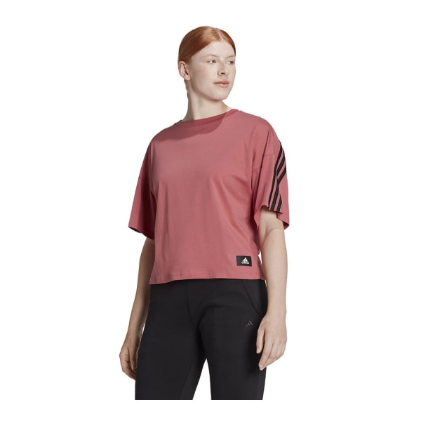 T-paidat Adidas Future Icons 3STRIPES Tummanpunainen 152 - 157 cm/XS
