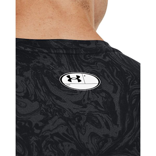 T-shirts Under Armour HG Armour Comp Print SS Sort 193 - 197 cm/XXL