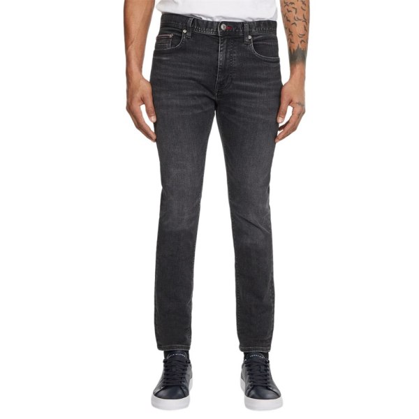 Byxor Tommy Hilfiger Slim Bleecker Pstr Arlo Drk Svarta 163 - 168 cm/33/30