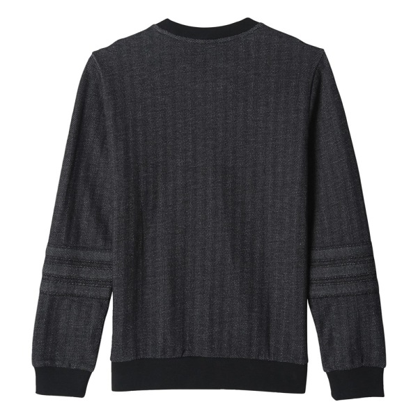 Puserot je Fleecet Adidas Trefoil Sweatshirt Mustat 135 - 140 cm/S
