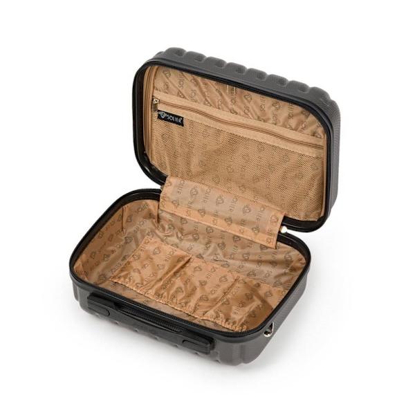 Matkalaukut Solier Abs STL902 Grafiitin väriset