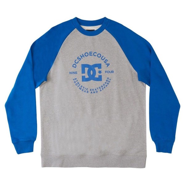 Sweatshirts DC Bluza Bez Kaptura Star Pilot Z Logo Prosta Blå,Grå 147 - 155 cm/M