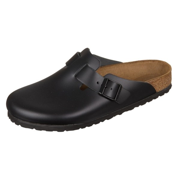 Træsko Birkenstock Boston Leder Sort 40