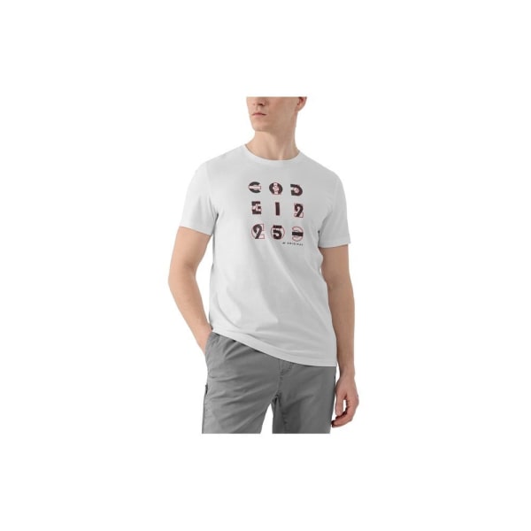 T-shirts 4F H4L21 TSM018 Hvid 182 - 185 cm/XL