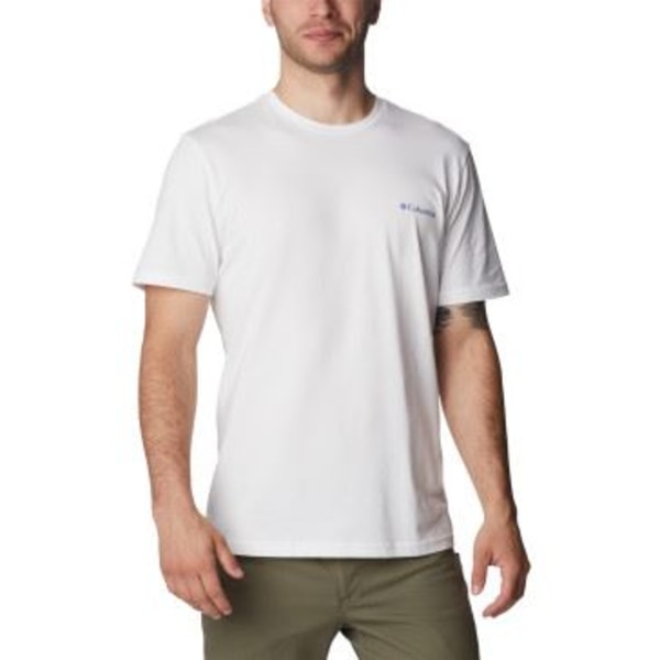 T-shirts Columbia Rapid Ridge Back Graphic Tee Ii Hvid 188 - 192 cm/XL
