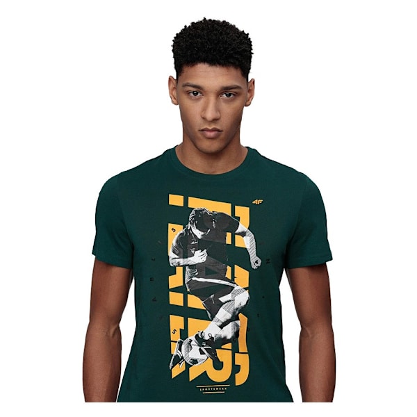 T-shirts 4F TSM011 Grøn,Gul 173 - 176 cm/S