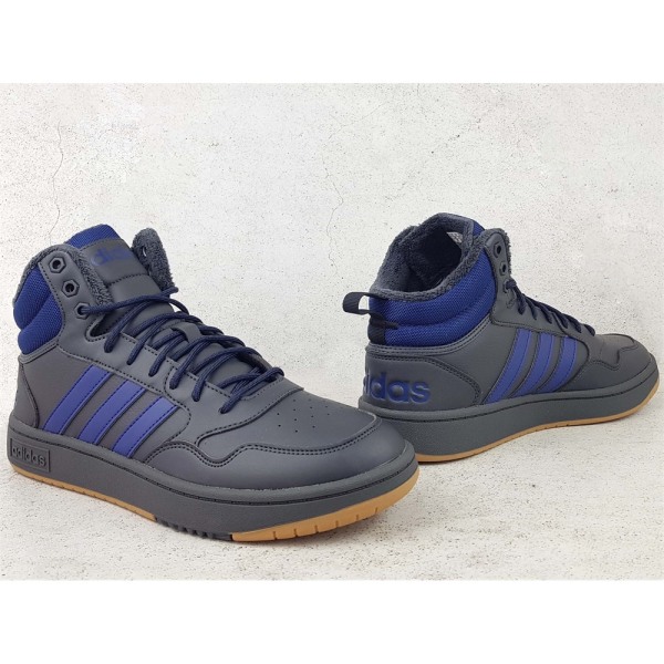 Kengät Adidas Hoops 3.0 Mid Wtr Tummansininen,Vaaleansiniset 40