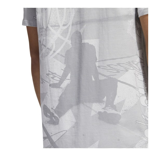 T-paidat Adidas Ignite Allover Print Graphic Tee Valkoiset 188 - 193 cm/XXL
