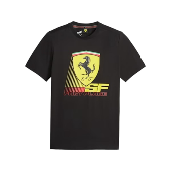 T-shirts Puma FERRARI RACE COLORED BIG SHIELD Sort 182 - 187 cm/L