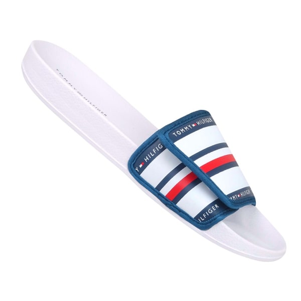 Tofflor Tommy Hilfiger Maxi Velcro Pool Slide Vit 36