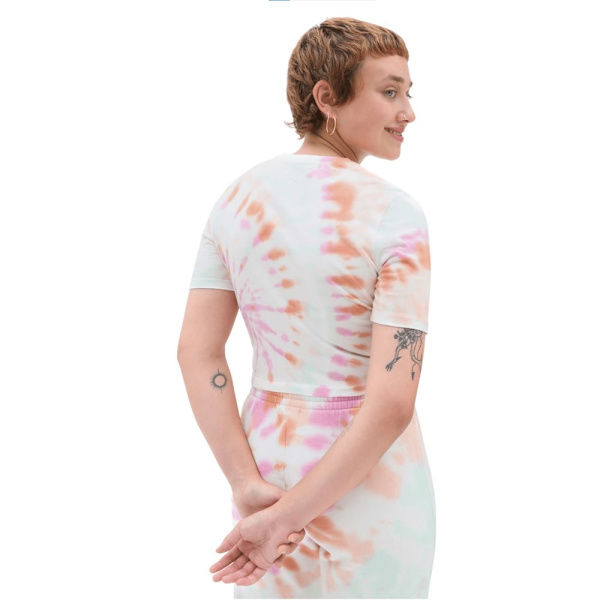 T-paidat Vans Resort Wash Crop Vaaleanpunaiset,Oranssin väriset 178 - 182 cm/XL