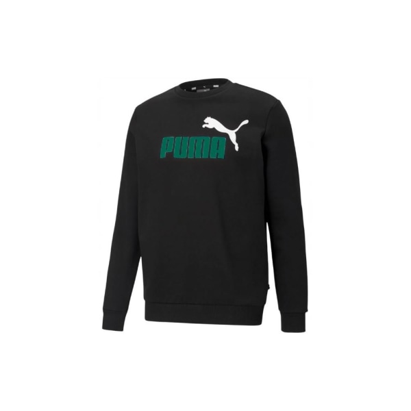 Puserot je Fleecet Puma Ess 2 Col Big Logo Crew Fl Mustat 182 - 187 cm/L