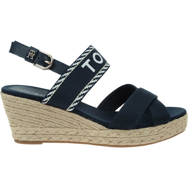 Sandaler Tommy Hilfiger Seasonal Webbing Mid Wedge Sort 39