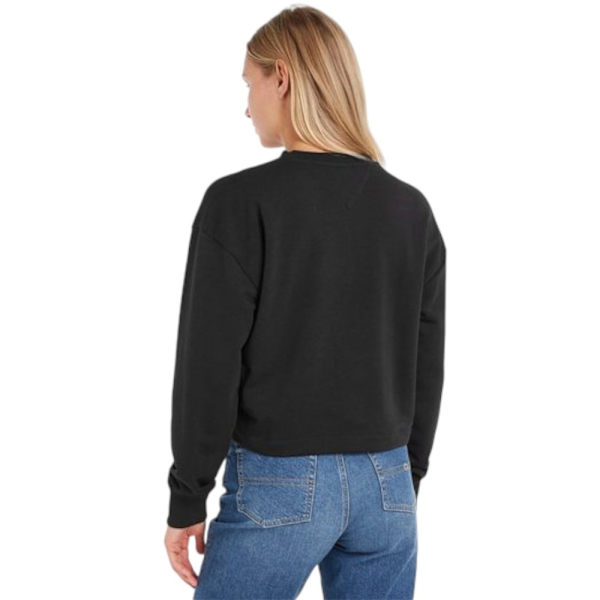 Puserot je Fleecet Tommy Hilfiger DW0DW16140BDS Mustat 168 - 172 cm/M