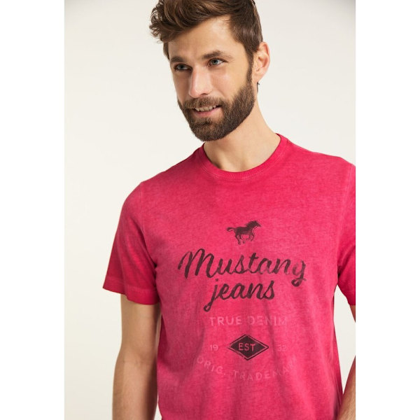 Shirts Mustang Alex C Print Rosa 176 - 181 cm/L