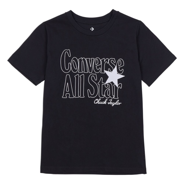 Shirts Converse A Star Graphic Tee Svarta 163 - 167 cm/S