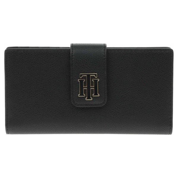 Tegnebøger Tommy Hilfiger AW0AW13658BDSBLACK Sort