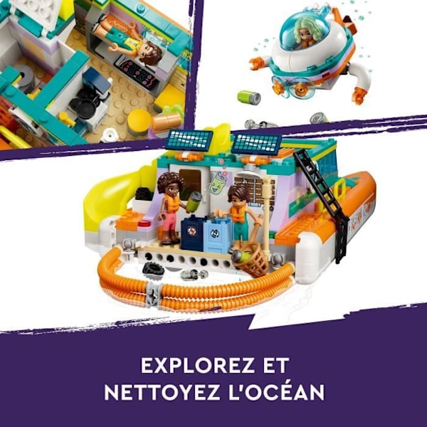 LEGO® Friends 41734 meripelastusvene, lelu delfiinien ja sukellusveneen minihahmoilla Flerfärgad