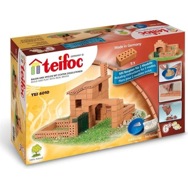Byggleksak - TEIFOC - TEI4010 - Min första huslåda - Lera - Blandad - Från 6 år