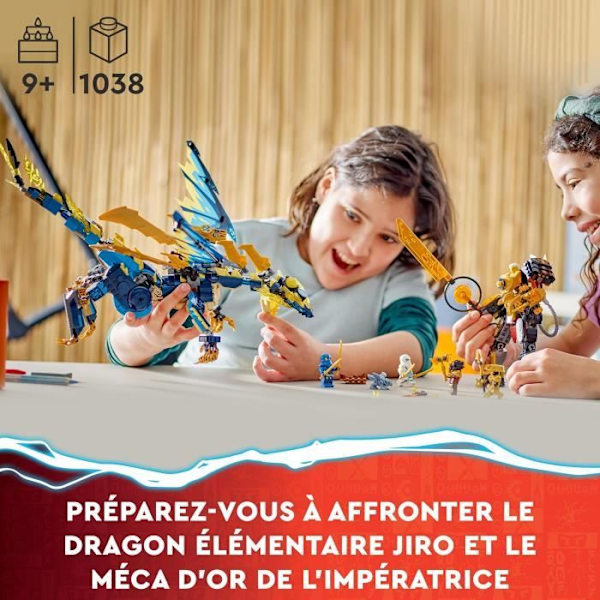 LEGO® NINJAGO 71796 Elemental Dragon vs. Empress Robot, iso lelu Flerfärgad