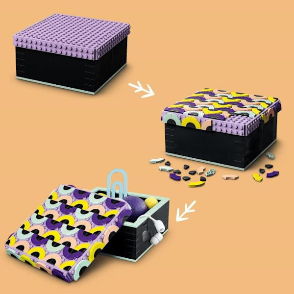 LEGO® 41960 DOTS Den store æske, manuel aktivitet til at skabe et opbevaringsrum til børns soveværelse, fra 6 år Flerfärgad