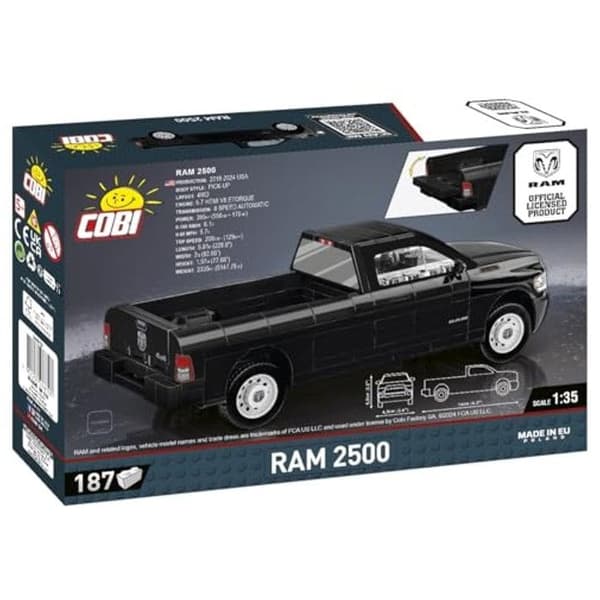 Samlingsspil - COBI - RAM 2500 - Skala 1:35 - 187 dele - Gummidæk