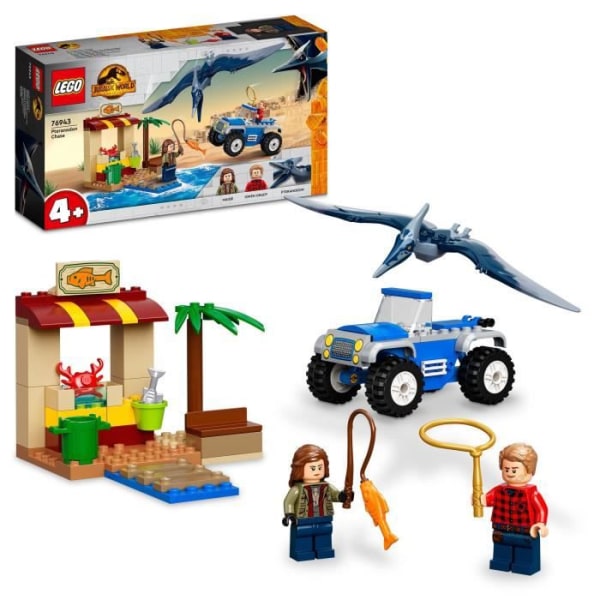 LEGO® 76943 Jurassic World Pteranodon Chase, Dinosaurukset, Autolla 4-vuotiaasta alkaen Flerfärgad