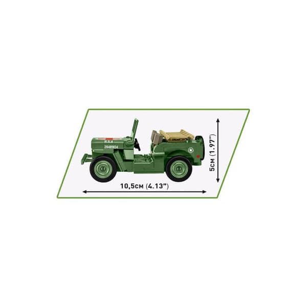 Køretøj - COBI - Willys MB - Grøn - Plastik - At samle selv